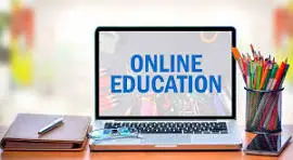 Student studying an online degree course on a laptop
